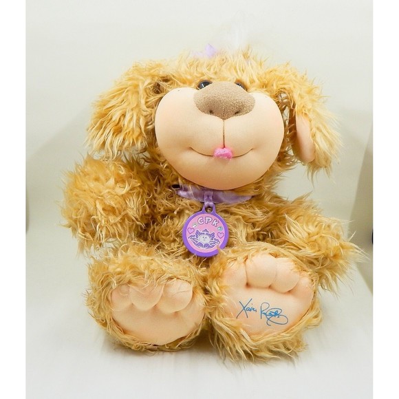 Cabbage Patch CPK Xavier Roberts 10" Tan Shaggy Puppy Dog Pet 2005 - Picture 1 of 12